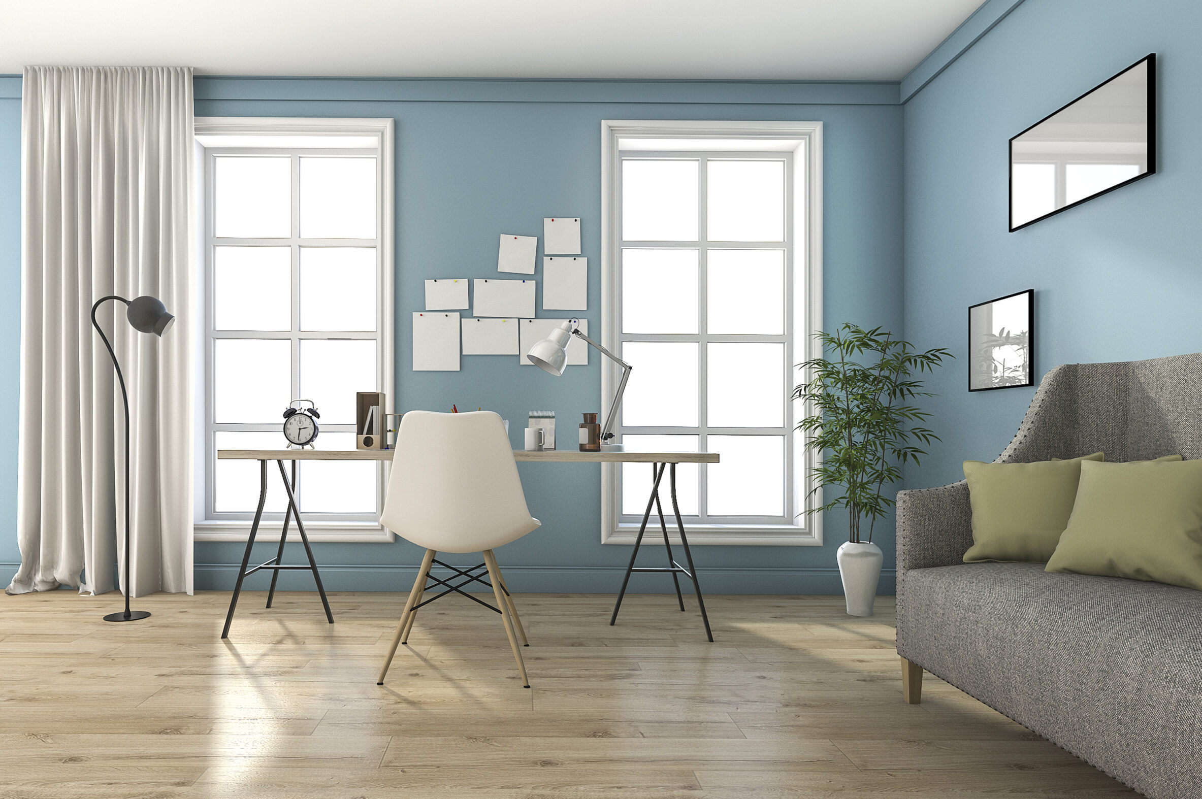 Blauwe muur
